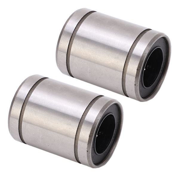 2 stk. cylinder lineær bevægelse kugleleje ID 16mm OD 28mm LM16UU til CNC 3D-printer
