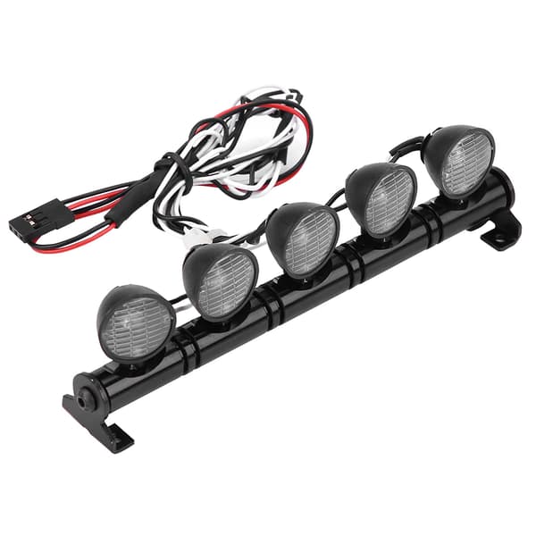 5 LED Lys Bar Frontlykt Lampe Tilbehørsdel for AXAIL Scx10 Traxxas RC Bil
