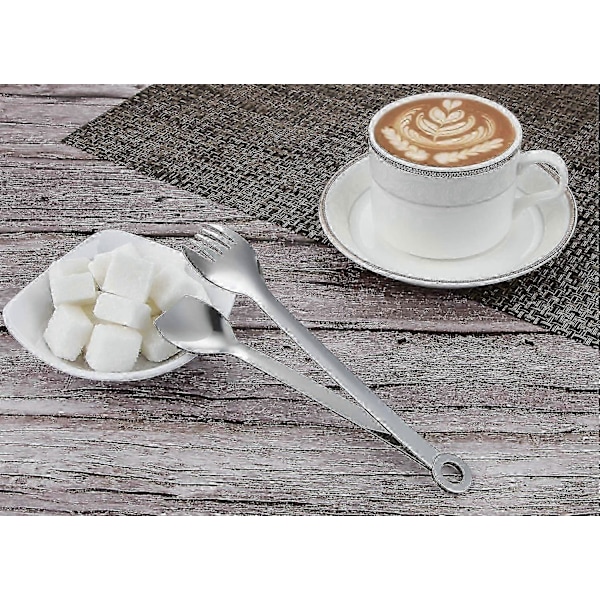 Premium Små Serveringstenger - 15 cm Rustfritt Stål Appetitt-tenger, Sett med 4