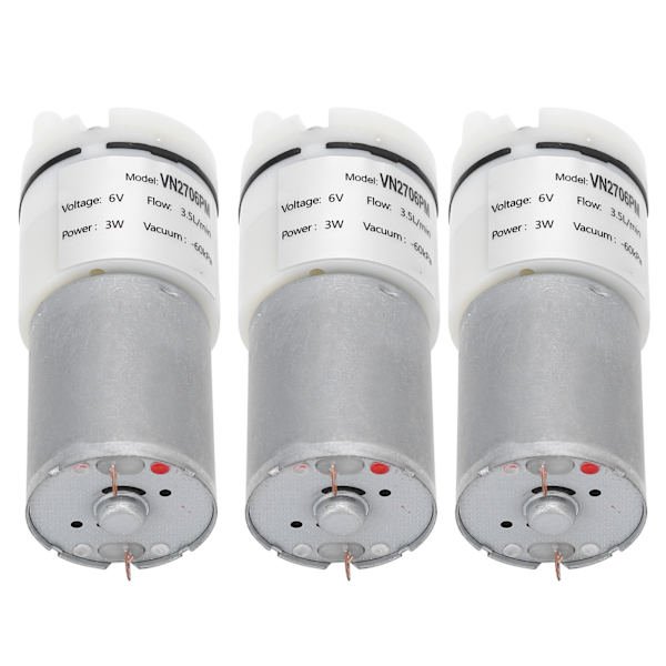 3 stk mikro vandpumpe mini dykmotor akvarium lufttilbehør DC6V VN2706PM