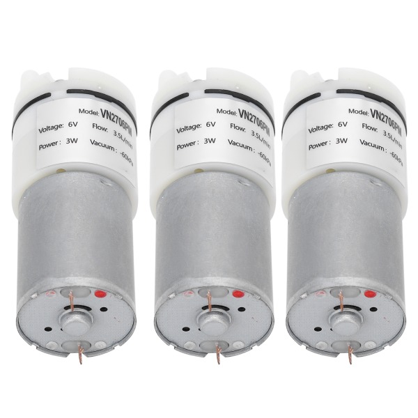 3st mikro vattenpump mini dränkbar motor akvarium lufttillbehör DC6V VN2706PM