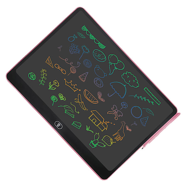 16 tuuman elektroninen LCD-kirjoitustaulu, värikäs piirustus Doodle -taulu, tabletti ulkoilmatkalle, vaaleanpunainen