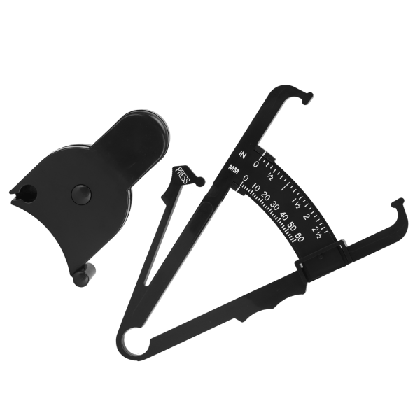 Kropsmålingsenhed Sort 150 cm/60 tommer Caliper Måling Supplies for Fitness tabe sig (Tommer Fett Caliper 150cm/60in Taljemål)