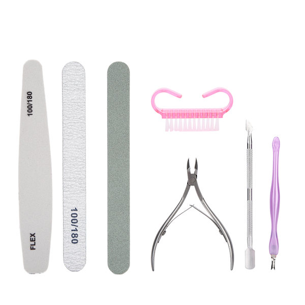 7 st Nagelfil Nagelbandsnångare Stålskjutare Borttagning av död hud Set