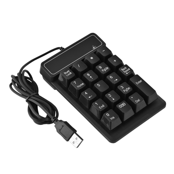 1,5M / 5FT USB-kablet 19 taster Numerisk tastatur numerisk tastatur til Windows bærbar stationær pc