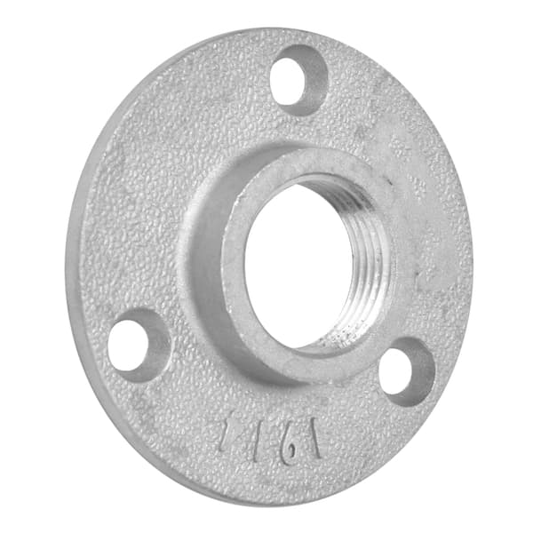 10 STK DN20 3-Hulls Flensbase Rørfittings Aluminiumslegering Gjenget Hyllefestebase