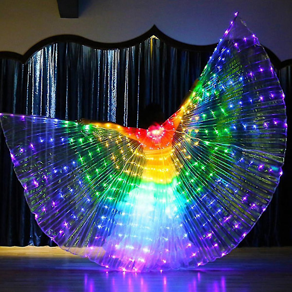 Lysande LED-magdansvingar för vuxna och barn Cosplay Flerfärgad
