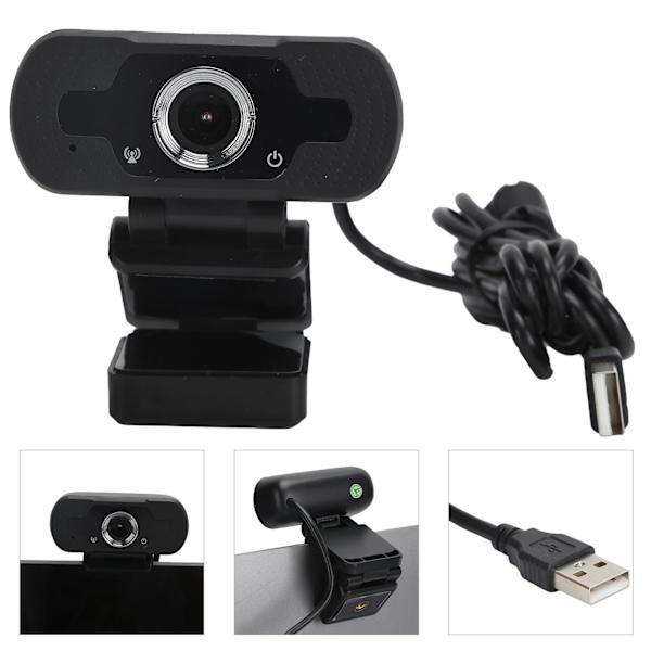1080P Webkamera Fuld HD USB Webcam med Støjreducerende Mikrofon Multifunktionsbase