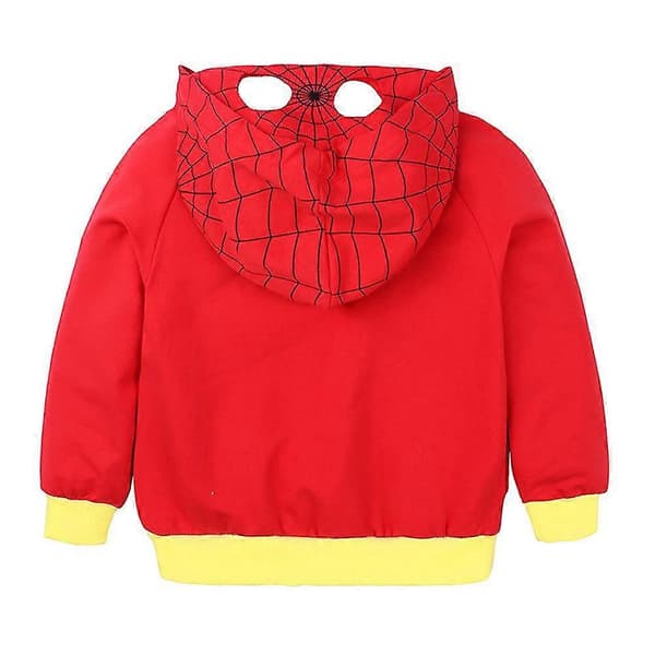 Gutter Barn Superhelt Spiderman Amerikansk Kaptein Batman Hettegenser Kåpe Jakke Hettegenser Topper 2-8 År Spider Man Spider Man 4-5 Years