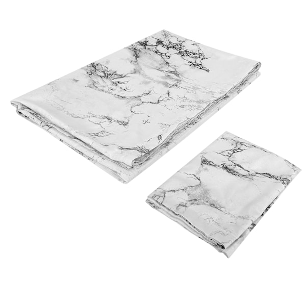 Tryckt marmor sängkläder set polyester påslakan örngott hushållsartiklar(150x200cm påslakan1PC örngott )