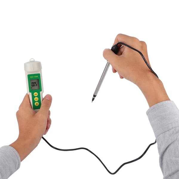EC‑3185 Bærbar Jord EC/TDS/CF-tester Salinitetsmåler for Landbruks- og Hagebruksplanting