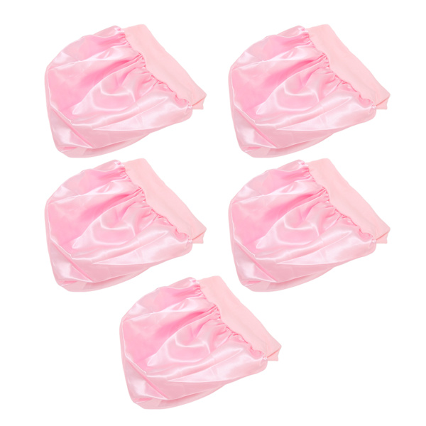 5 st Nattsömn huvudbonad hatt Förhindra håravfall Andas silke satin cover