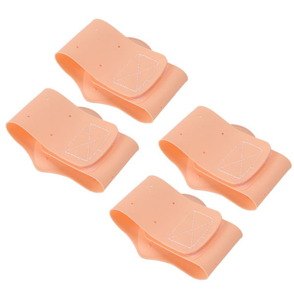 2 par Arch Pad självhäftande stöd Silikon innersula Elastisk platt fotvårdsmaterial Ljusare upp hudfärg