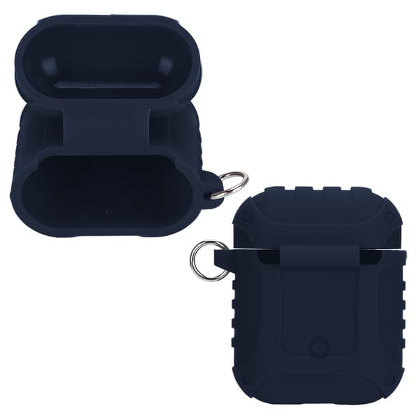Enkelt Bluetooth-hörlursfodral i affärsstil för AirPods (blå)