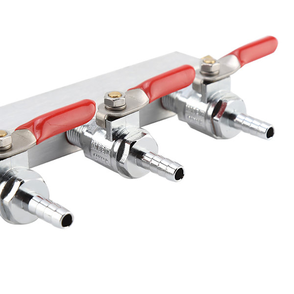 3-vejs CO2-gasdistributionsmanifold øldispenser-tøndedispenser