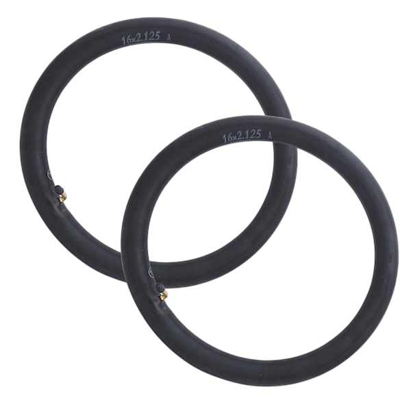 2st innerslangsbyte Butylgummi däck med böjventil för hopfällbar cykelcykel16x2.125in