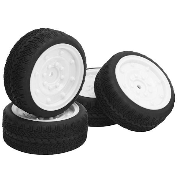 4 st 65 mm RC-gummidäck Fjärrkontroll Biltillbehör Passar för WPL D12 1/10 (013W)
