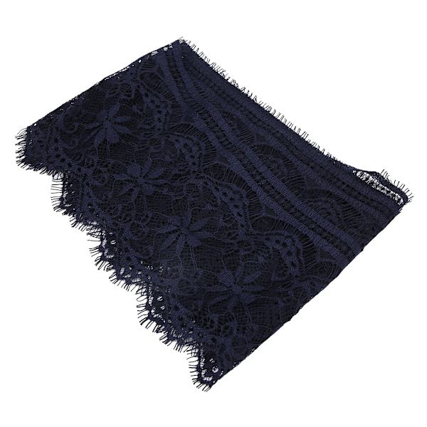 14,5 cm polyester silke kläder broderi spets DIY klänning hantverk tyg kläder dekoration marinblå
