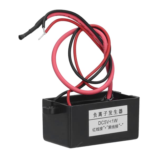 Negativ Ion Generator Mini Luftrenser Svart Ioniseringsgenerator Modul for Vanndispenser DC5V
