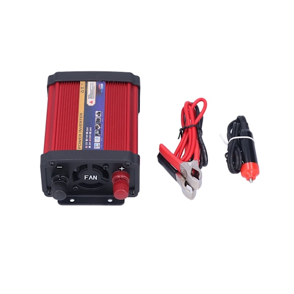 Bärbar 400W Bilströmomvandlare 2 USB-portar Snabbladdning Spänningsomvandlare Modifierad Sinusvåg 12V‑220V 50HZ±5HZ