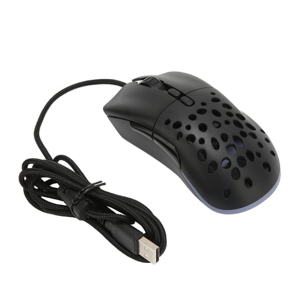 RGB Gaming Mus Ultralet Honeycomb Shell 12000 DPI Optisk Sensor Kablet Gaming Mus med 7 Programmerbare Knapper