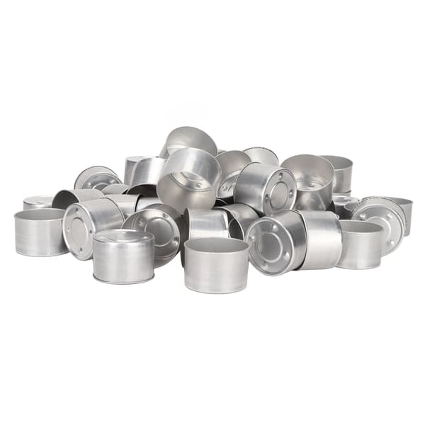 Tom Aluminiumskasse 100 stk DIY Aromaterapi Olielamper Lampeskal Tom Lysbeholder