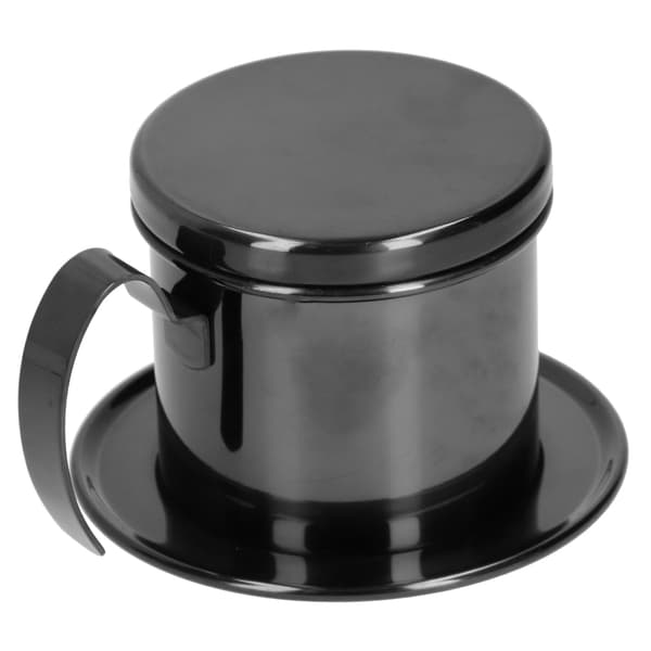Kaffekande 304 rustfrit stål dryp kaffemaskine infuser til hjemmekøkken kontorbrug sort