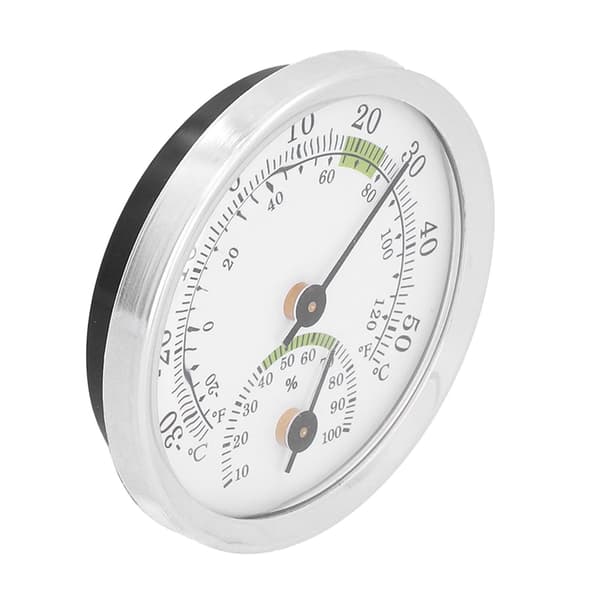 Termometer Hygrometer av urtavla, Mini Hygrometer för Humidorer, Växthus, Trädgård, Hemtresor