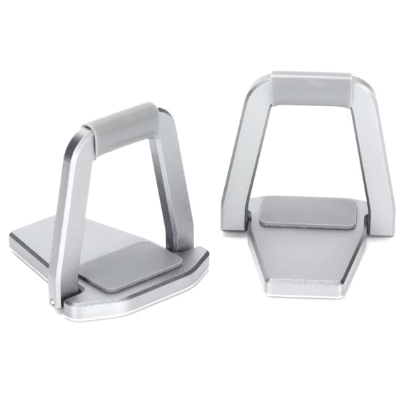 2 st Notebook Stand LK013 Mini Bärbar Värmeavledande Skrivbords Osynlig Höjningsfäste Silver