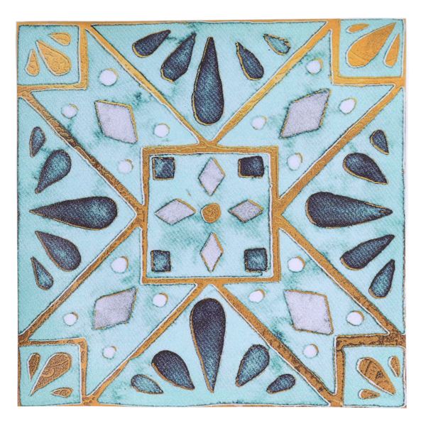 4 stk./sæt antikke flisesklistermærker i retro-stil, vandtætte, selvklæbende dekaler til køkken- og badeværelsesindretning 30x30cm