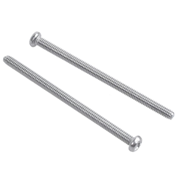 M2.5 X 40mm 304 Ruostumaton Teräs Pyöreät Ruuvit Pultti 60kpl Zekai