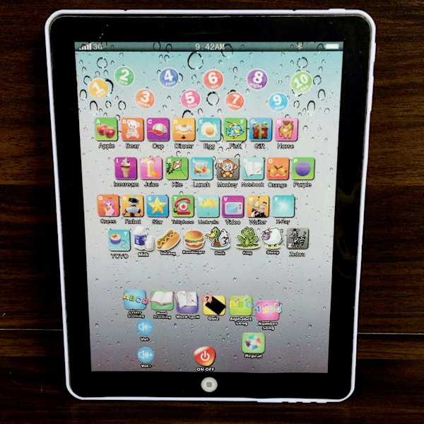 Tidlig læring Børns Touch Screen Tablet Pad Engelsk Læringsmaskine Skolebøger