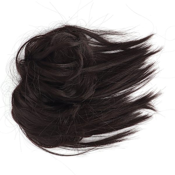 Messy Bun Faux Hairpiece Elastisk Tousled Updo Hårforlengelse Hårstykker for KvinnerQ17-4#