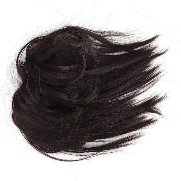 Rod Bun Faux Hårstykke Elastisk Tousled Updo Hårforlængelse Ponytail Hårstykker til KvinderQ17-4#