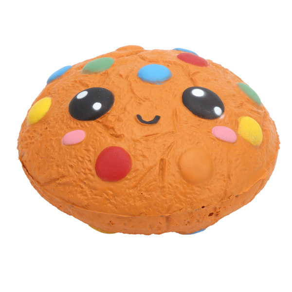 Klemme kage legetøj blødt sødt tegneserie chokolade cookies langsomt stigende stressaflastning legetøj gul