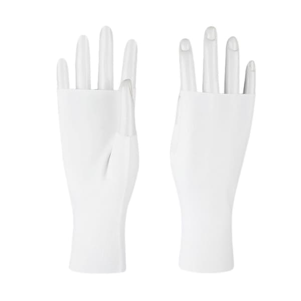 Ultra-thin Fingerless UV Gloves - Ice Silk Cooling - for Women Driving and Commuting White