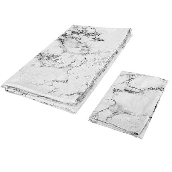 Tryckt marmor sängkläder set polyester påslakan örngott hushållsartiklar(150x200cm påslakan1PC örngott )