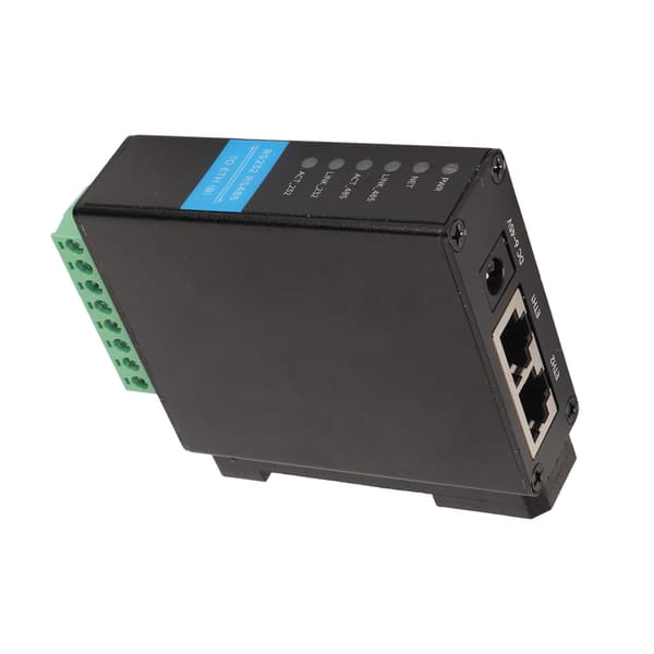 RS485 til RJ45 Ethernet seriell server dobbel kanal skinnemontering 1200 til 115200bps RS232 til RJ45 Ethernet-modul