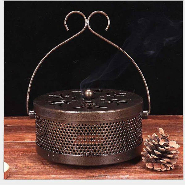 Bærbar Retro Myggespiralholder til Hjemmet og Camping