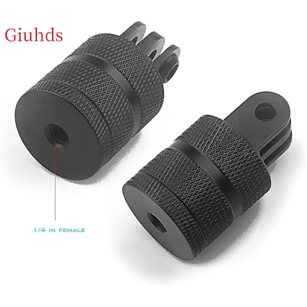 Aluminiumlegering stativfäste adapter för GoPro Hero 10 9 8 7 6 5, DJI, Xiaoyi, Sjcam, Akaso actionkameror set