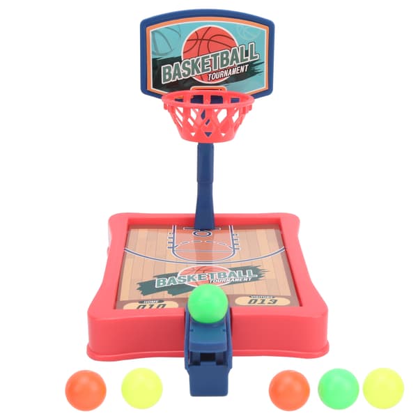 Mini söt basketspel bordsbasketleksak för interaktion mellan förälder och barn present (röd)