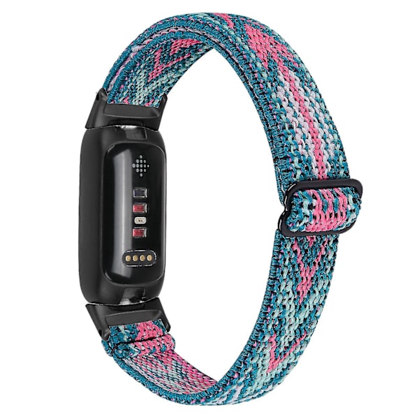 Fitbit Inspire 3 Nylon-punottu Solo Loop -urheiluranneke - Musta37