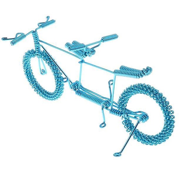 Pink Håndlavet Metal Cykel Skrivebords Dekoration Legetøj til Kontor Showcase