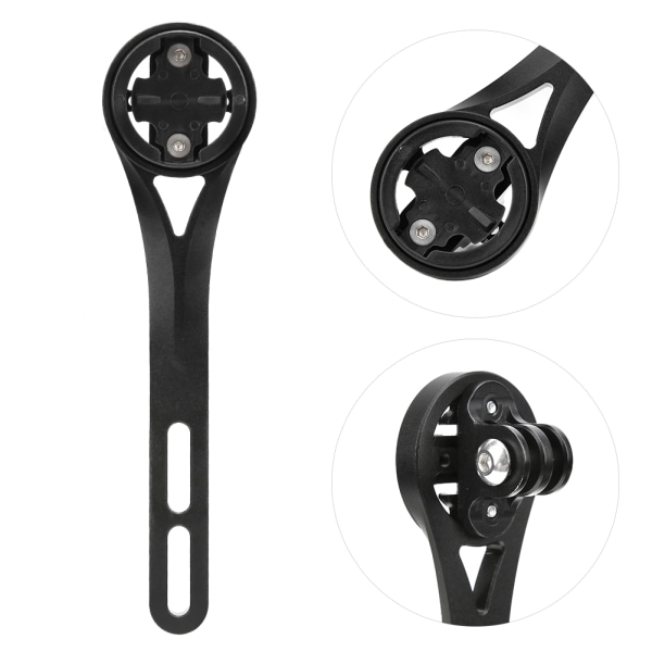 Cykelkodbord i metall GPS-sätesförlängningsfäste för Bryton / Garmin / WAHOOblack