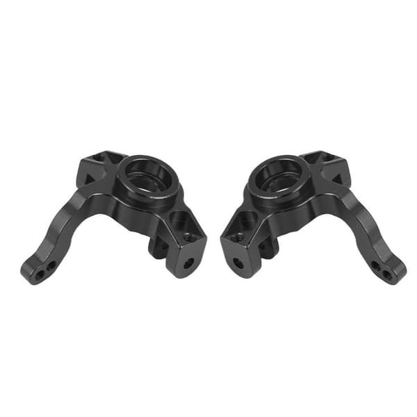 Styrespindelholder i aluminiumslegering til Axial Rock Racer 90026 RC-bil (sort)