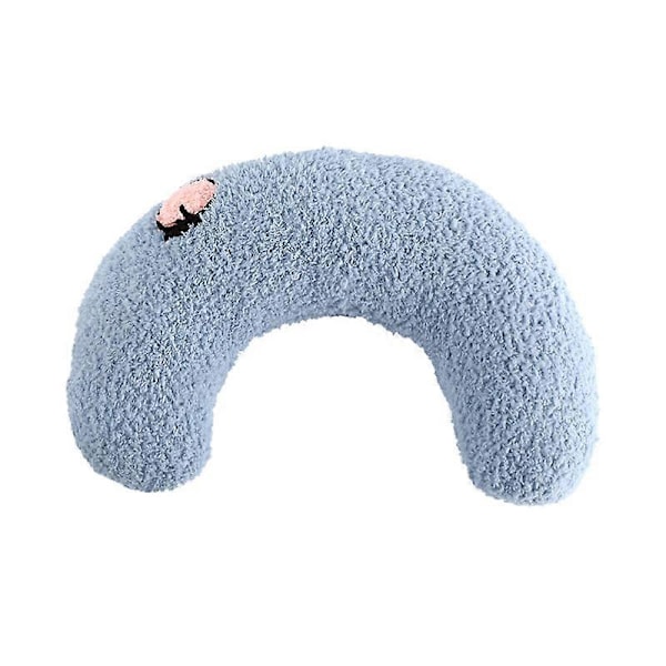 Liten Kudde för Katter, Ultra Mjuk Fluffig Lugnande Leksak Halv Donut Cuddler för Ledavlastning Sömnförbättring Maskintvättbar
