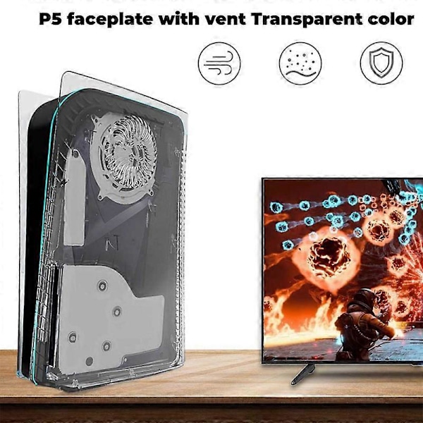 Skal för Disc Edition Transparent Frontplatta Ersättningsskal