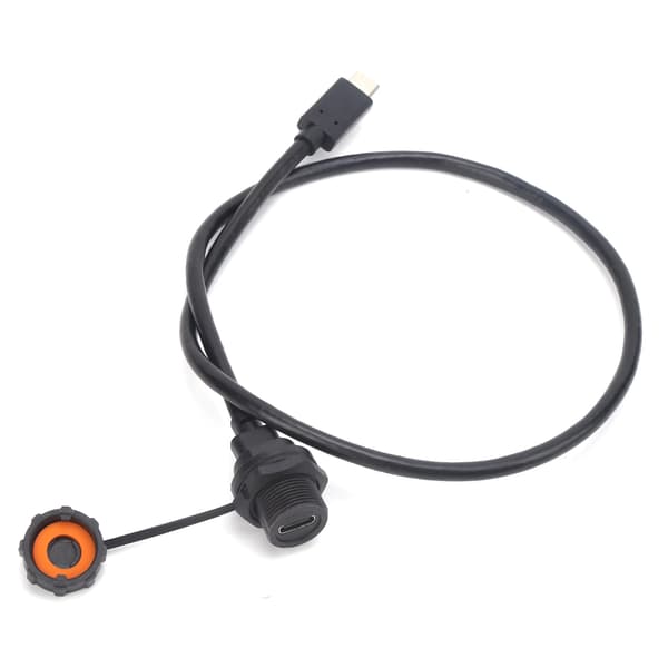 Vandtæt USB-stik IP67 TYPEC hun han med kabelstik E10TPCTFF/TPCAM (0,5 meter)