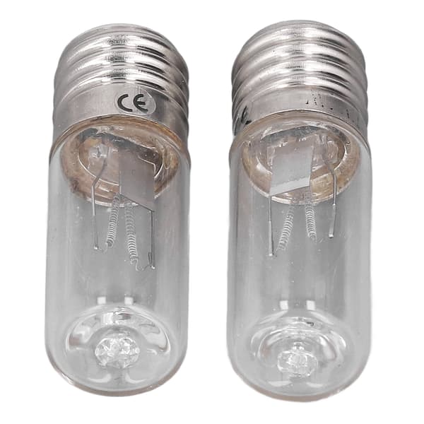 2 stk. køleskabsskabslampe, lugtfjerner, miderfjerner, E17-lampe, 10V 3W UVC-pære