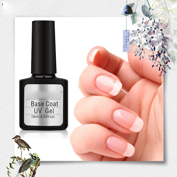 10 ml klar UV-nagelgel baslack nagelkonst polering DIY nagel manikyrverktyg